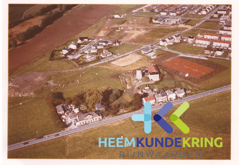 Lobith 1970 Luchtfoto Omgeving Molen - nog zonder school Coll. G.B.Janssen (2)